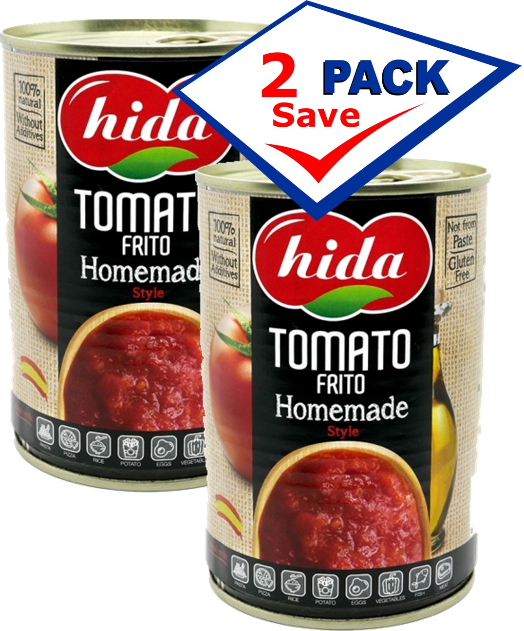 Hida Tomate Frito Fried Tomato 14 oz Pack of 2